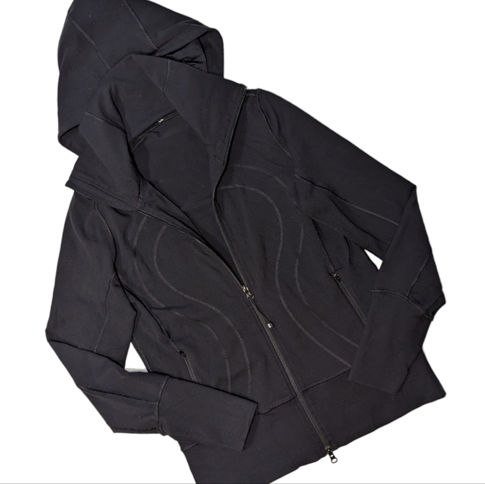 Lululemon Stride Define Full Zip Jacket Sweater Shell Hoodie in Black Size 10